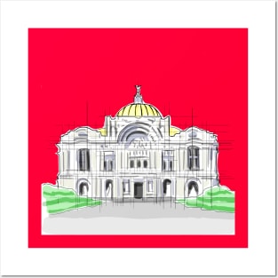 bellas artes mexico the palace of beaux arts in cdmx ecopop architecture art deco Posters and Art